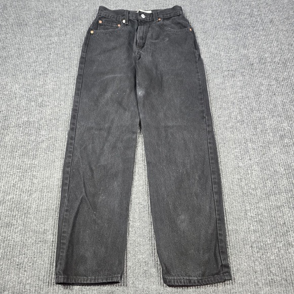 Levi's Other - Levis 550 Jeans Mens 30x30 Black Relaxed Fit Tapered Leg Denim 100% Cotton 26x28